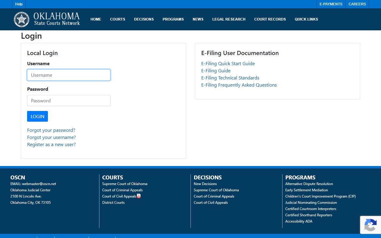 Texas County court records e-filing portal