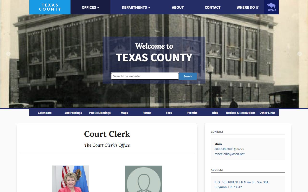 Texas County marriage and divorce records certified copy office