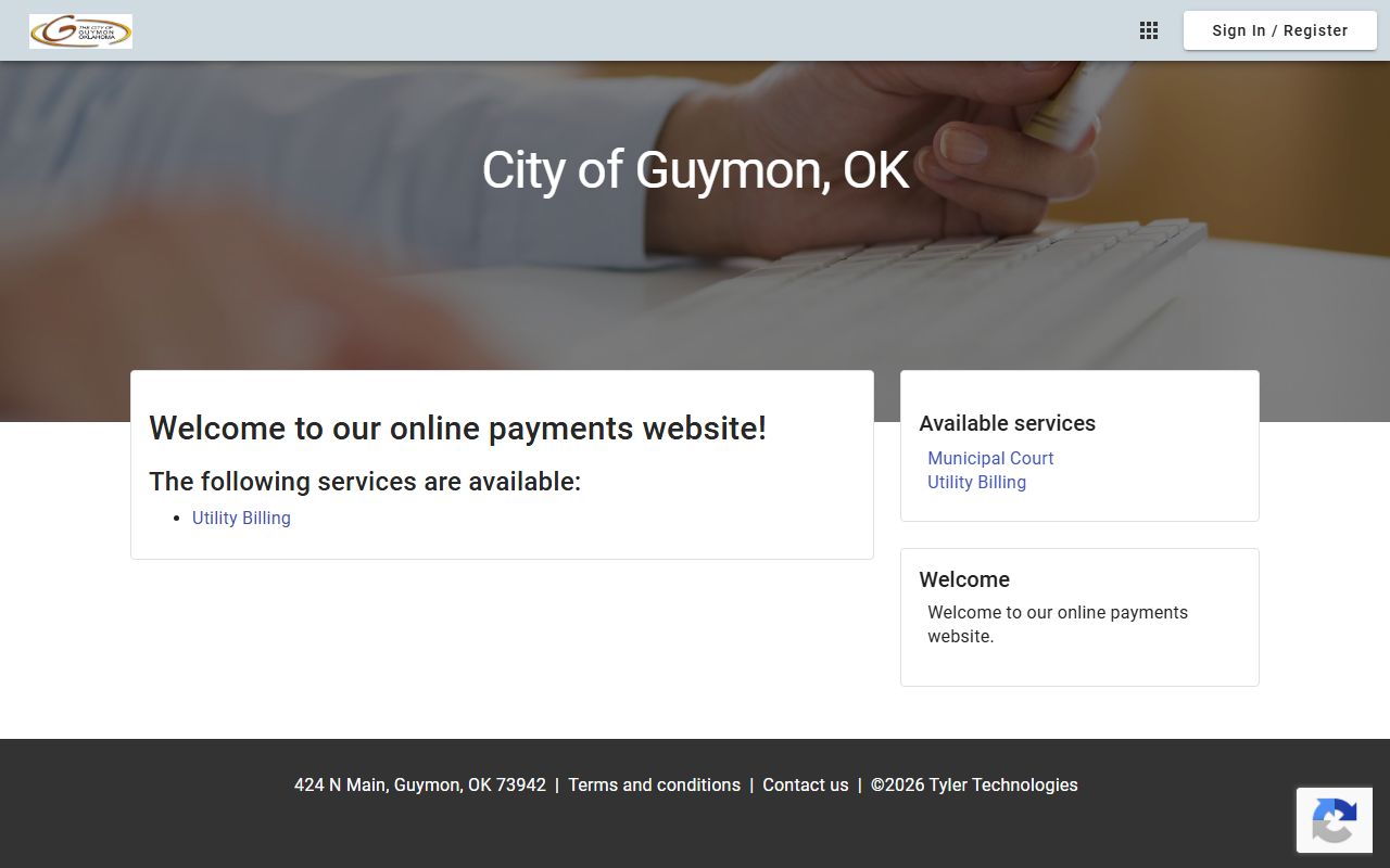 Texas County traffic court records and Guymon municipal online payment portal